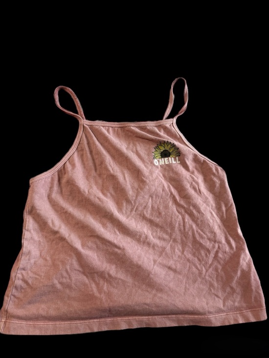 O'Neill Tops - O'Neill Dusty Pink Sunflower Spaghetti-Strap Tank